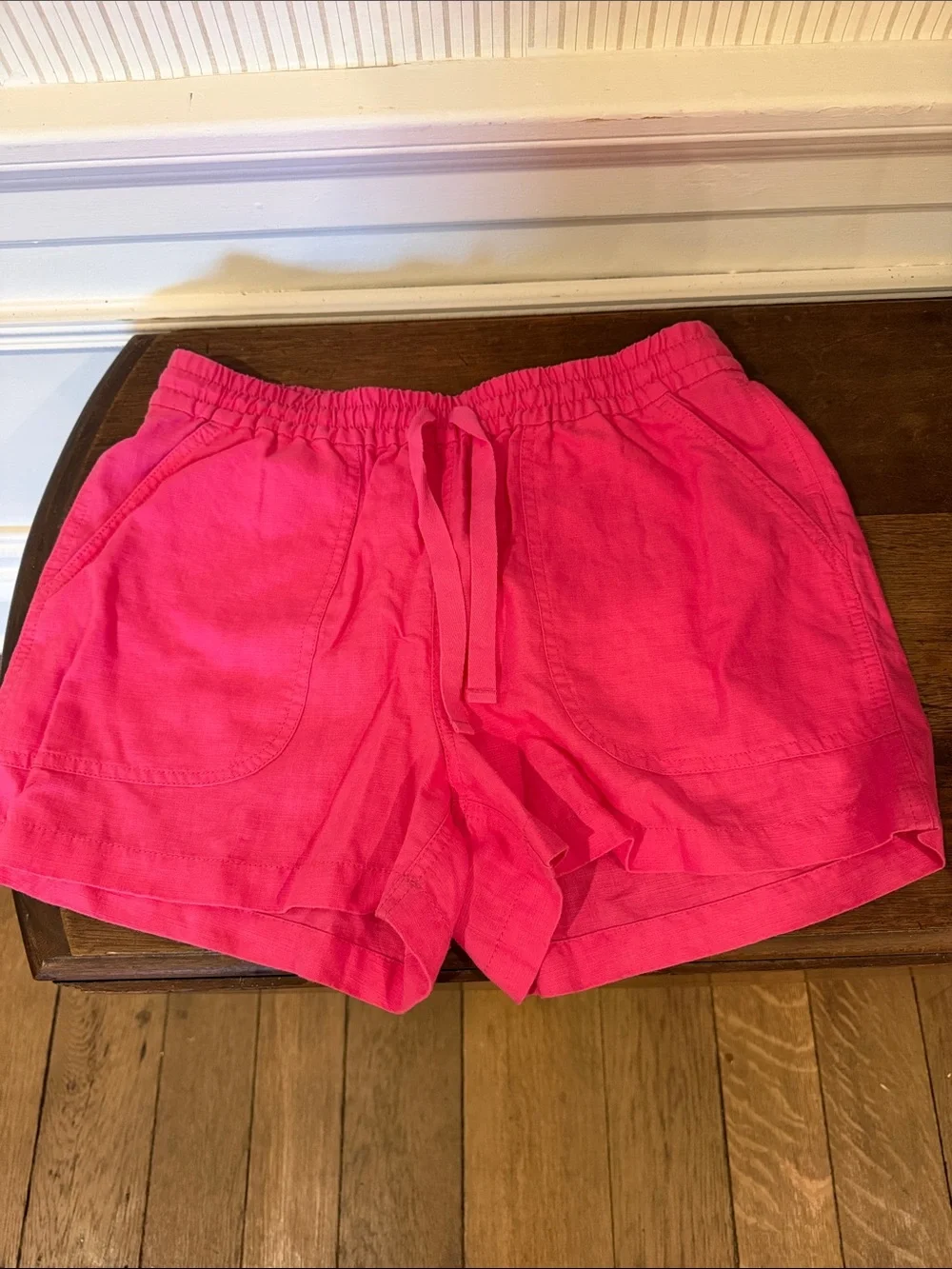 J. Crew Bright Pink Drawstring Athletic Shorts